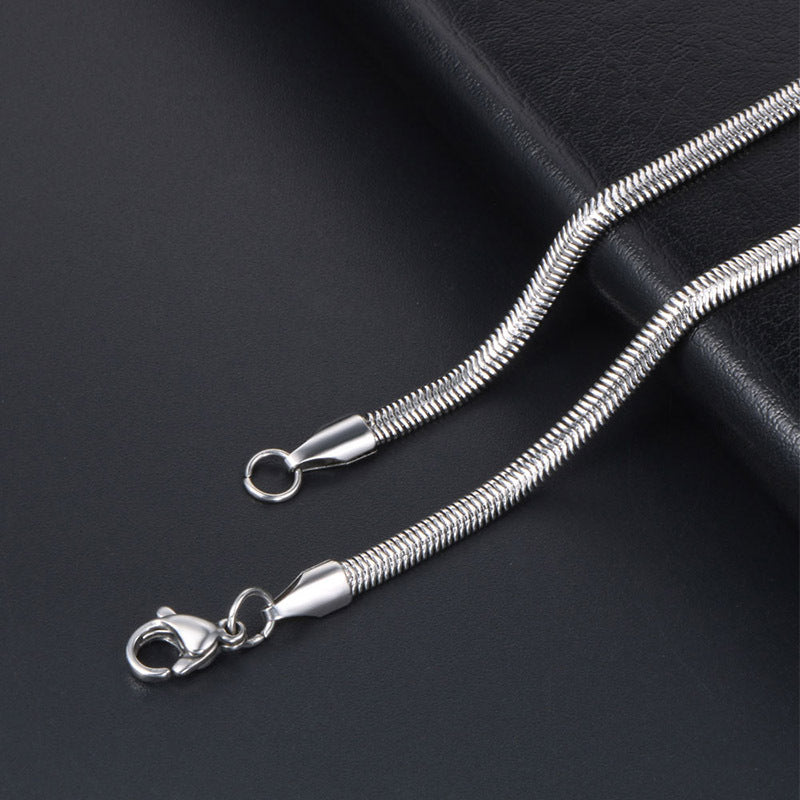 Women's Stainless Steel Blade Chain Necklace