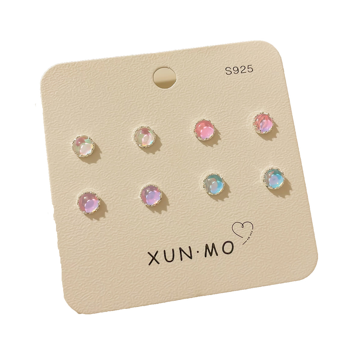 Super Colored Stud Earrings Set For Women