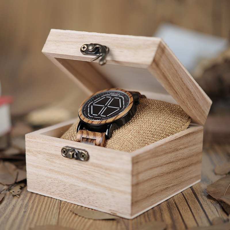 Bamboo LED Display Night Vision Digital Watch