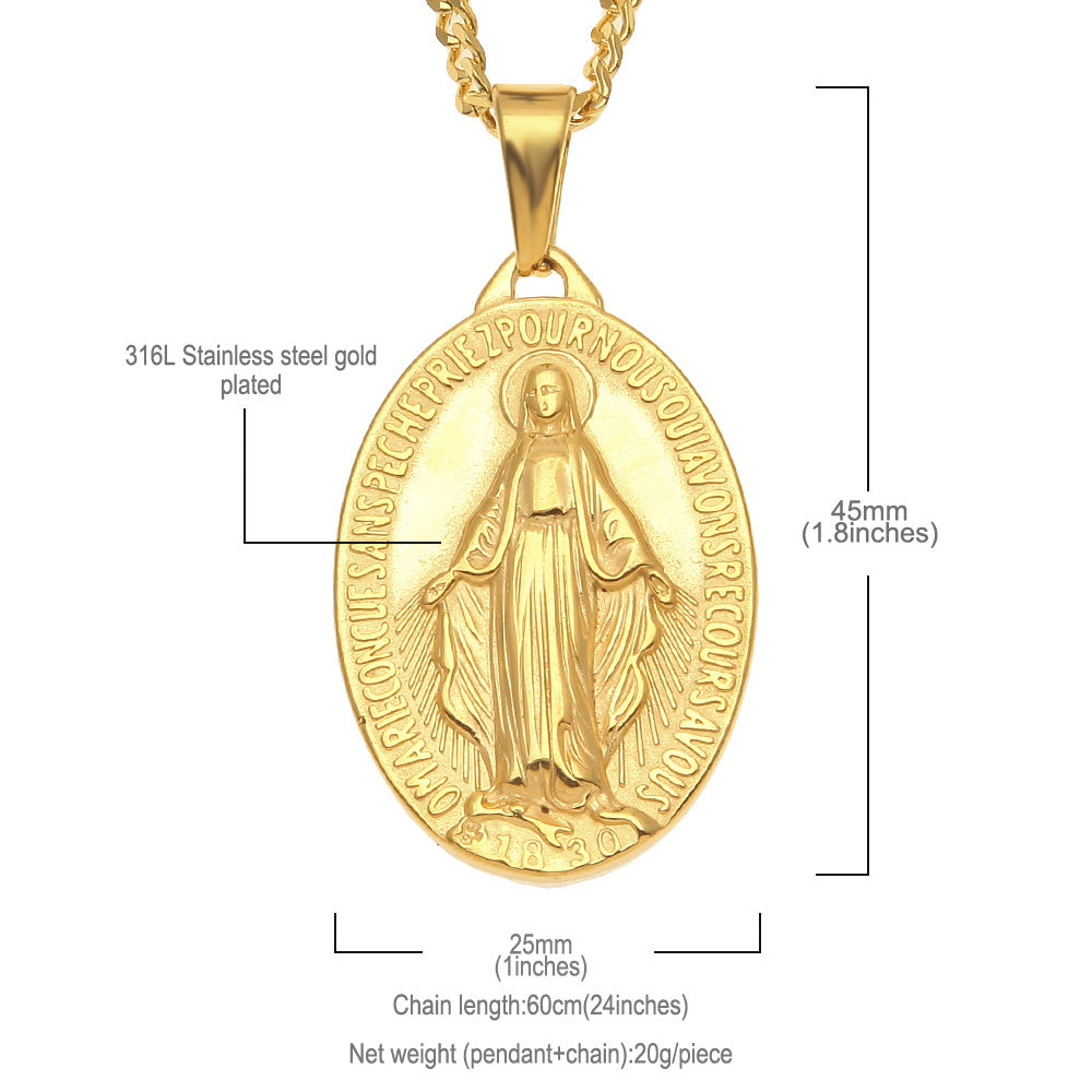 Cross Virgin Magic Pendant Pendant