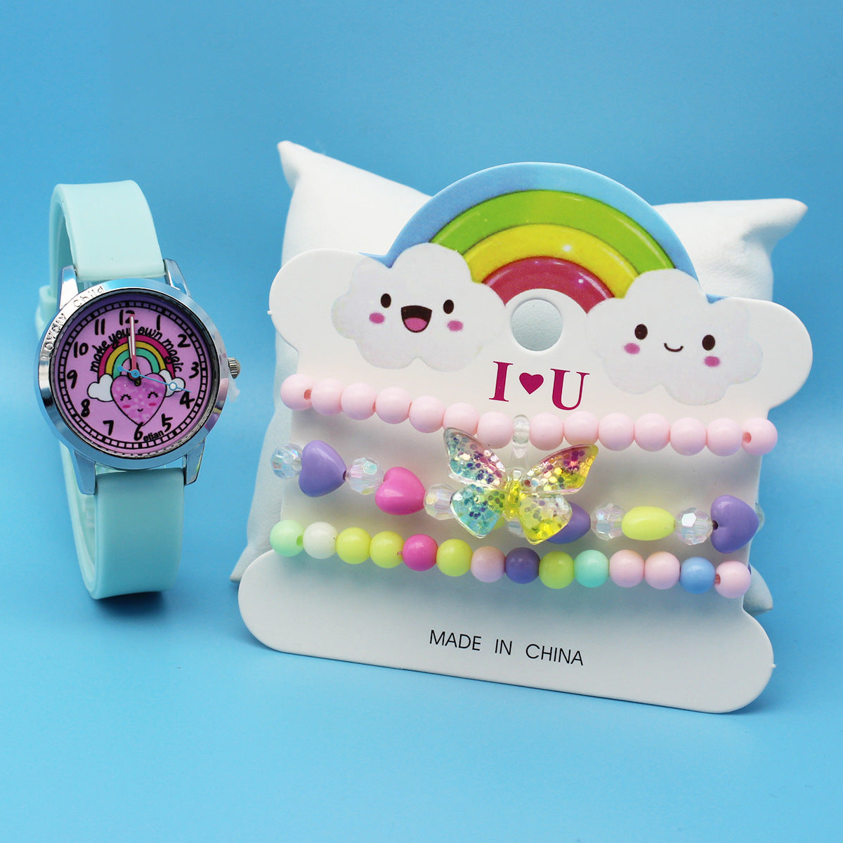 Cartoon Cute Children's Watch Set