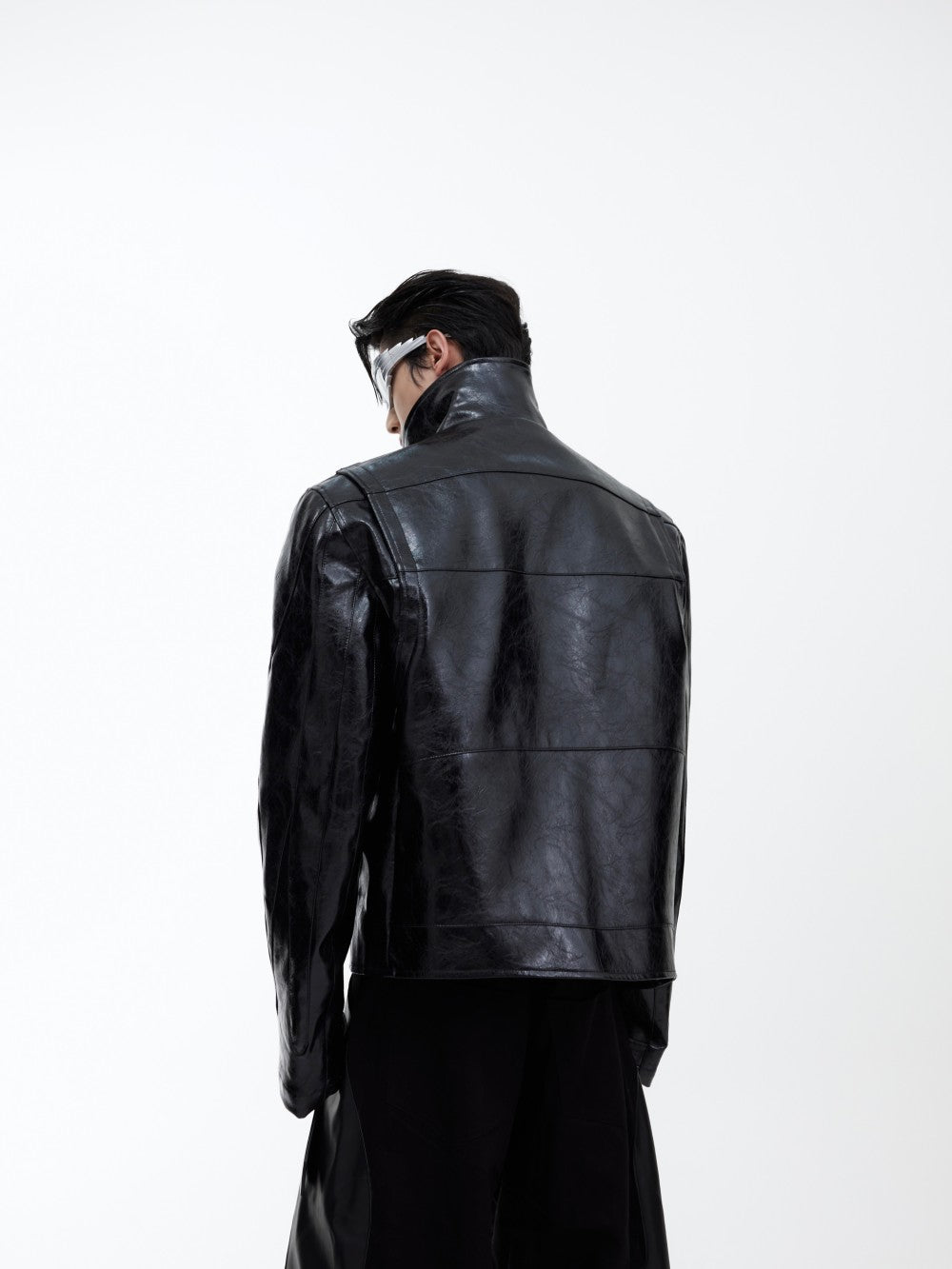 Shiny Patent Leather Short Jacket