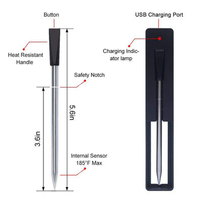 Bluetooth BBQ Thermometer Probe