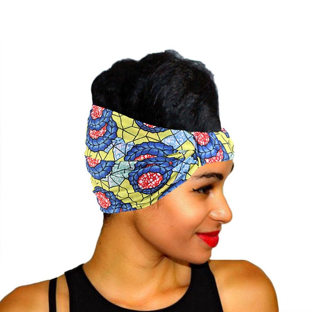 African Pattern Print Headband For Women Twist Style