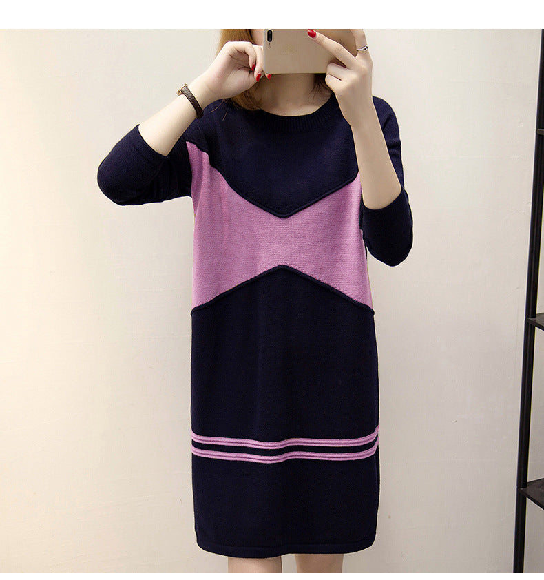 Women's Clothes Autumn And Winter Fashion Long Sleeve Dress Loose