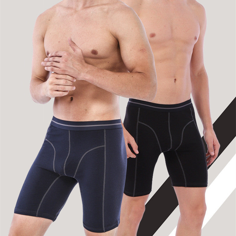 Cotton Men's Wear-resistant Sports Fitness Boxer Briefs