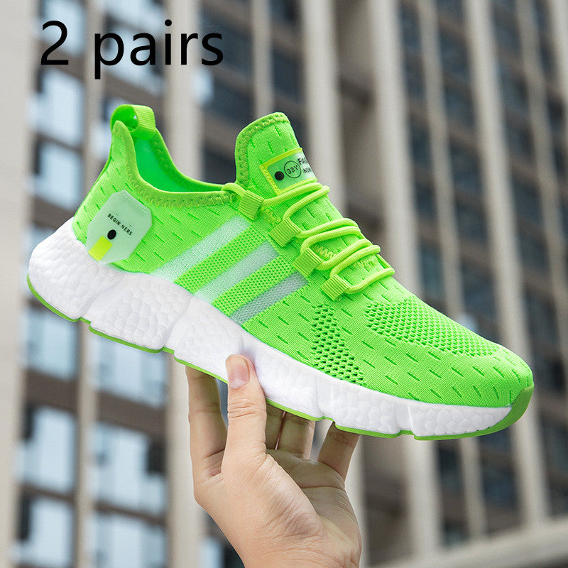 Leisure Fly Woven Breathable Sports Shoes