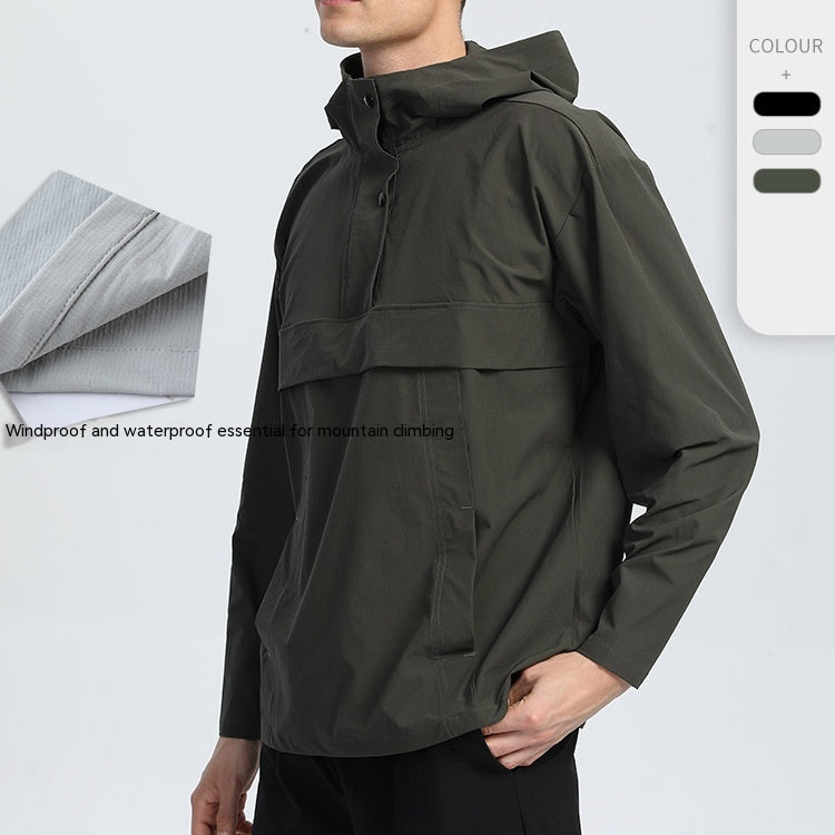 Outdoor Casual Sports Jacket Men's Mountaineering Quick-drying Waterproof Windbreaker